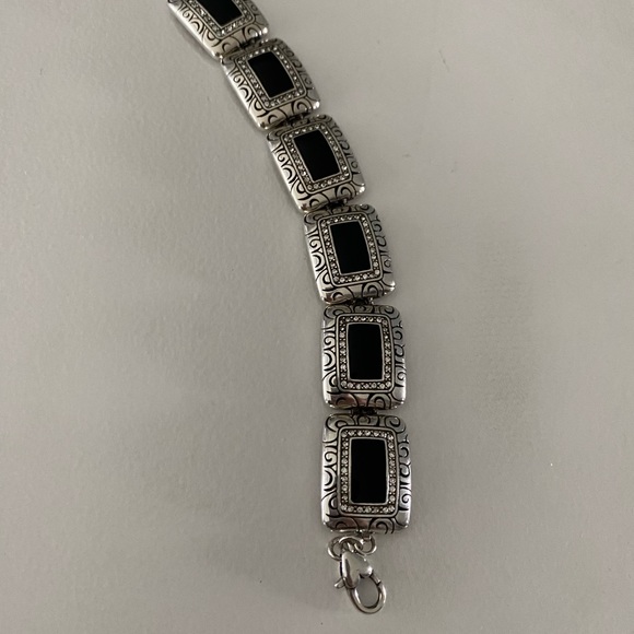 Brighton, black, and CZ stone bracelet - Picture 2 of 2
